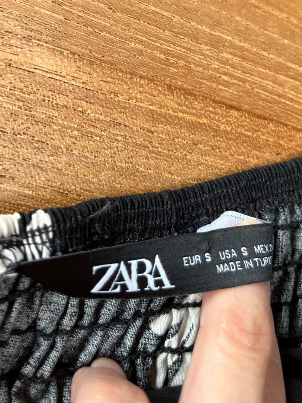 Zara Y2K Black & White Floral Festival Summer Spaghetti Strap - Picture 3 of 6